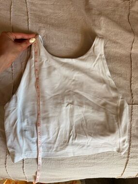 lululemon athletica White Cropped Tank Top
